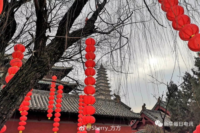 普救寺莺莺塔。