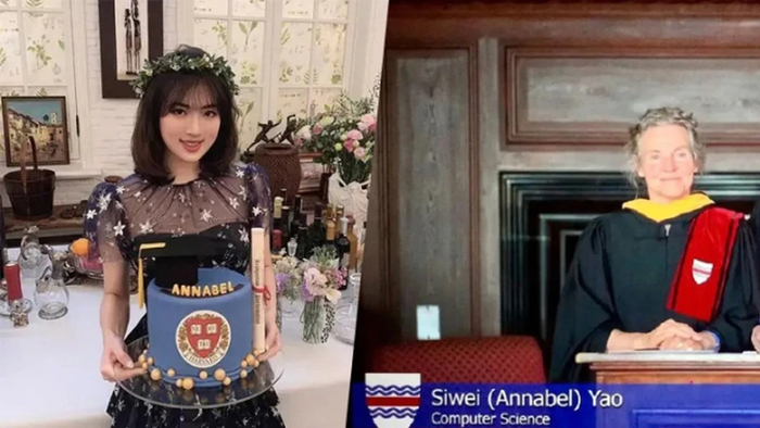 姚安娜从哈佛毕业