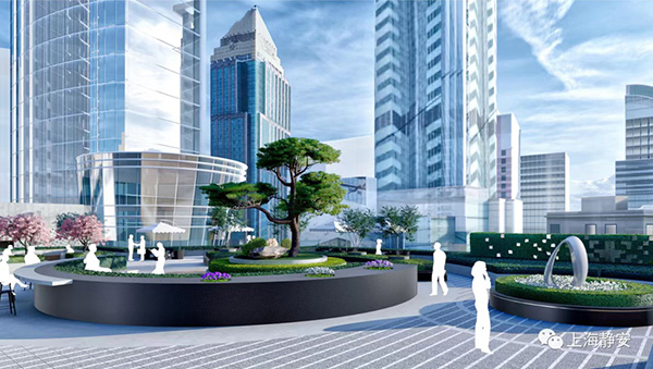 图说：屋顶花园效果图。