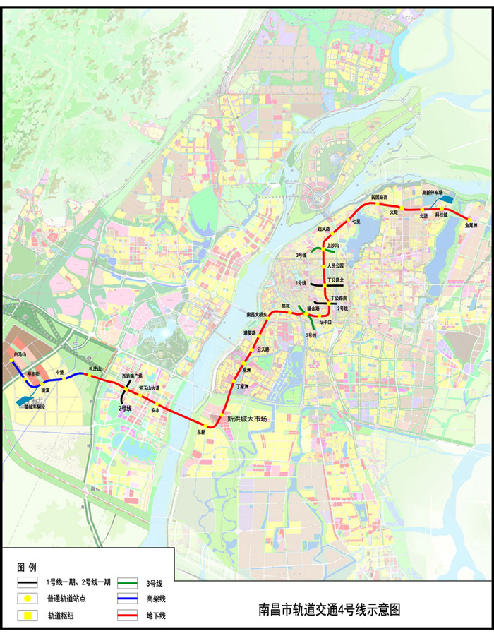 南昌市轨道交通4号线示意图（央广网发 南昌轨道交通集团提供）