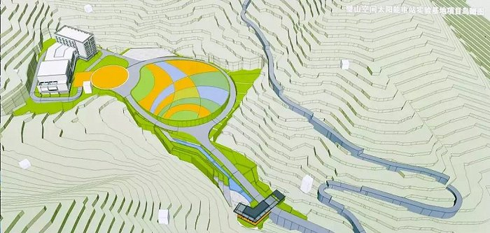 图为璧山空间太阳能实验基地项目鸟瞰图  图片来源：重庆经信委官微