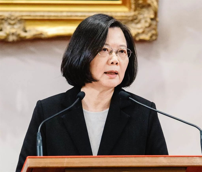 资料图片：蔡英文（台湾中时电子报）