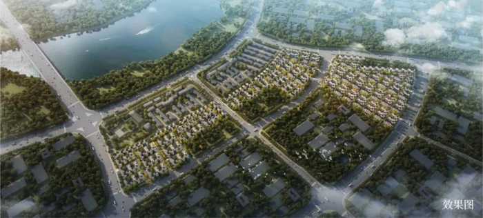 （汉华·右江院子鸟瞰图，企业供图，央广网发）