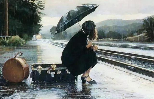 雨中人绘画心理测试:用纸笔揭示自己目前最真实的状态|线条|画作|父母|内心|顺序_新浪新闻