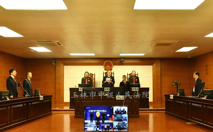 资料图：宣判现场 