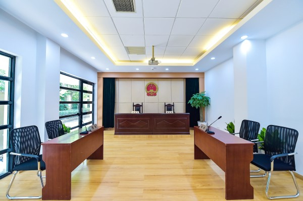 图说：法院现场