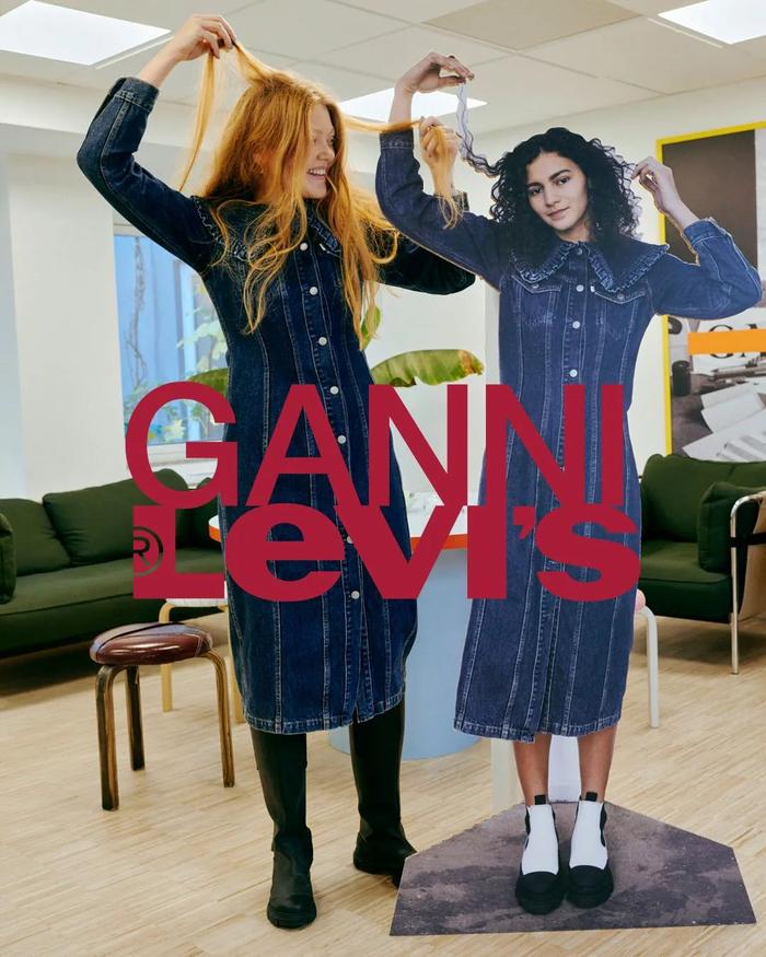 Ganni X 李维斯的租赁合作“Love Letter”以租代买