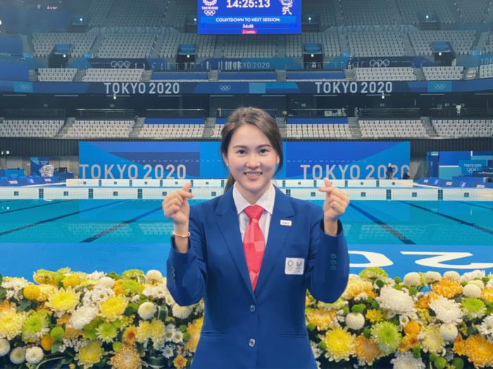 陈若琳在东京奥运赛场。受访者供图。