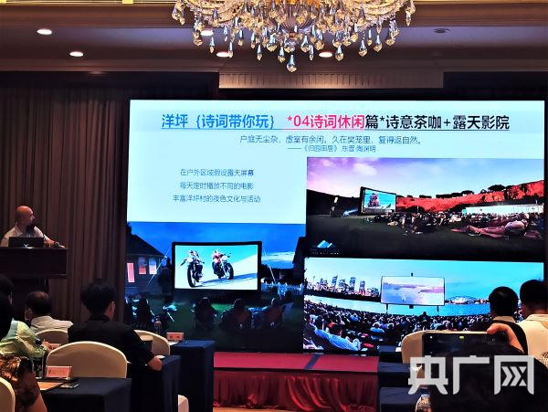 　　凌鹤做《县域及乡村文旅规划 策划案例》主题分享（央广网发 罗晓英摄）