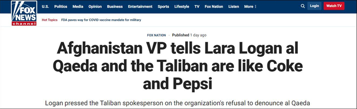 福克斯新闻报道截图 