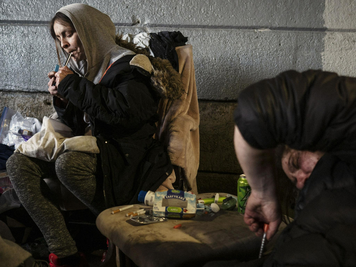 美国瘾君子们在心中的“完美目的地”——肯辛顿区 吸食毒品 图源：IC photo