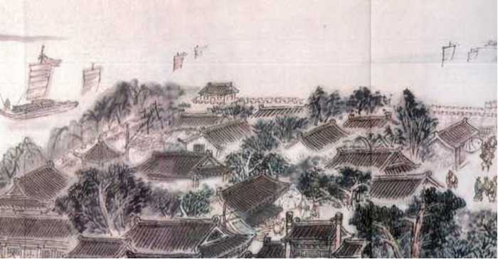 （《古运回望图》济宁段运河，企业供图，央广网发）