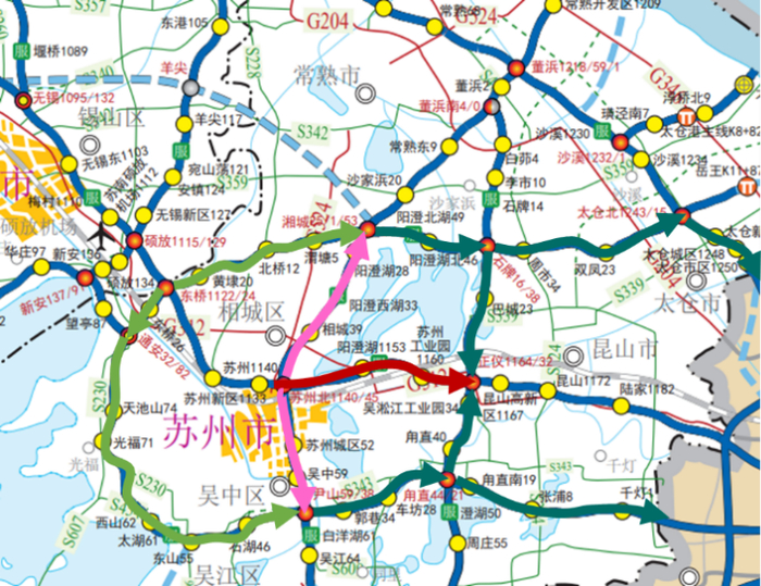 高速公路强制分流路径