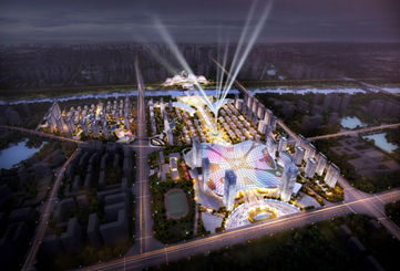 南天梦想城夜景效果图 丰都县委宣传部供图