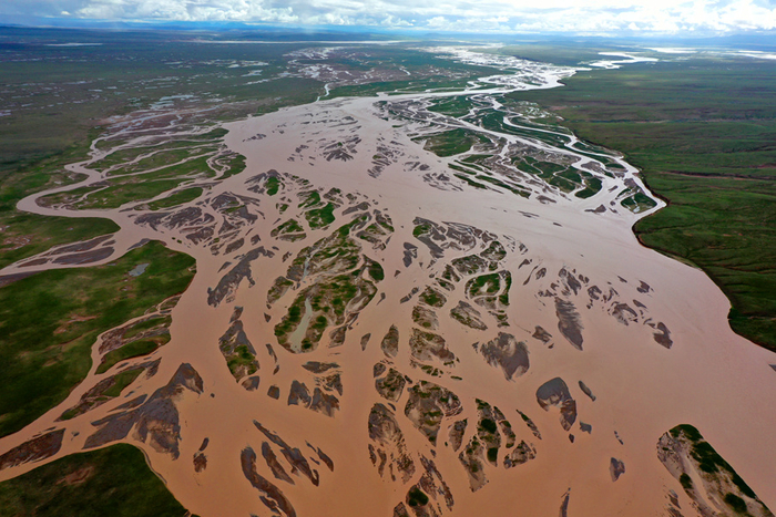 长江源密集的河网（央广网发 长江科学院供图）