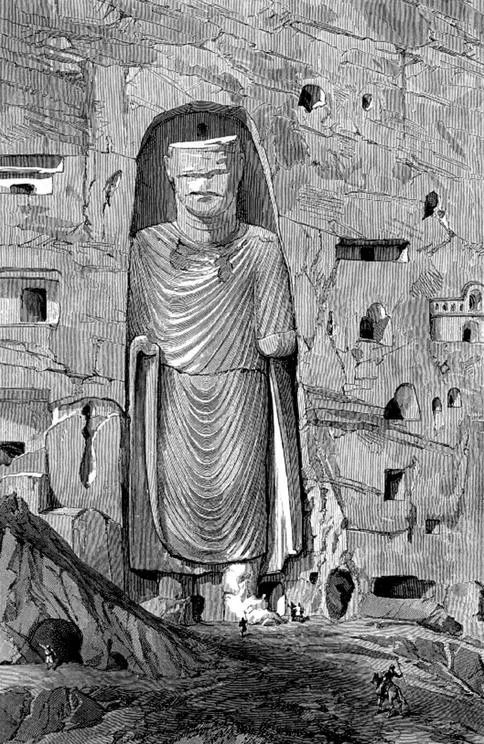 辛普森绘制的西大佛版画（1886年）