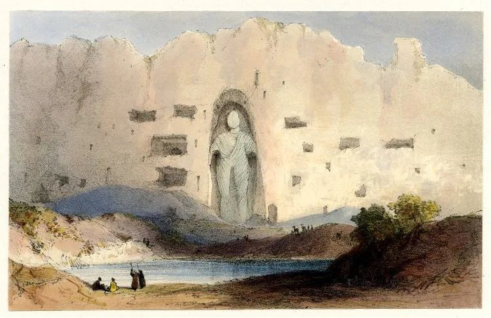 东大佛水彩画（1842年）英国大英博物馆藏