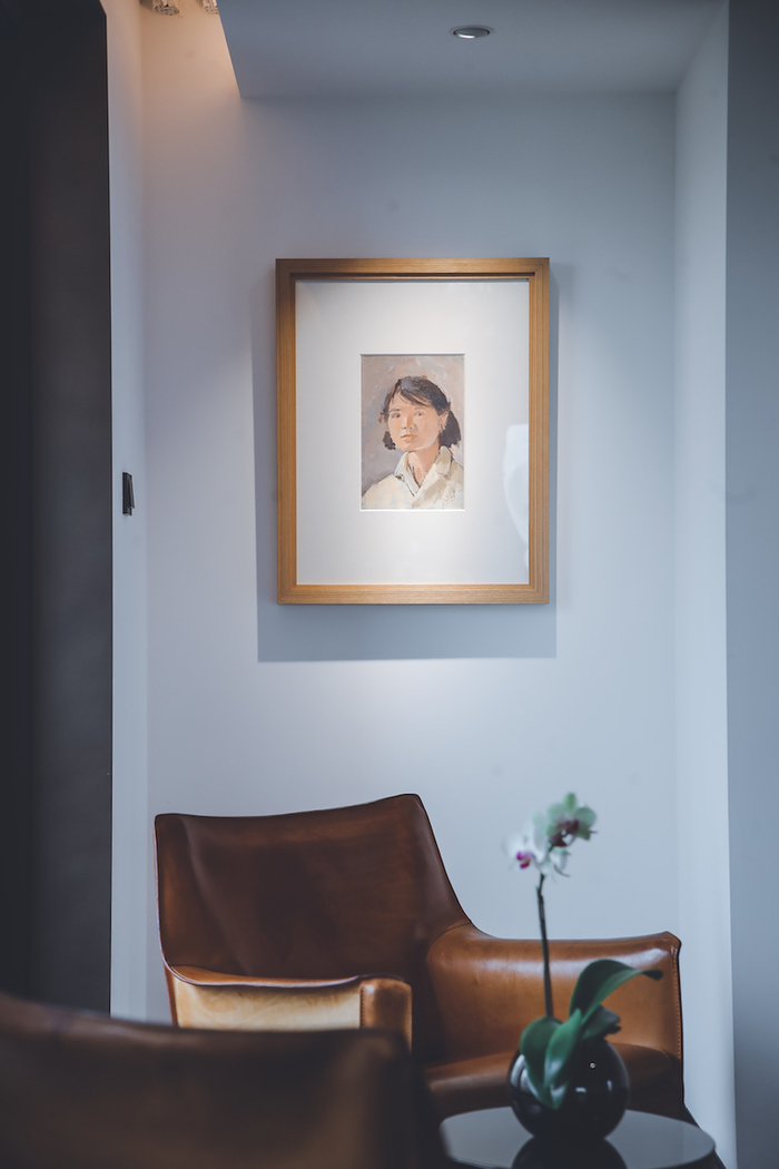 刘自鸣《自画像》，展出现场