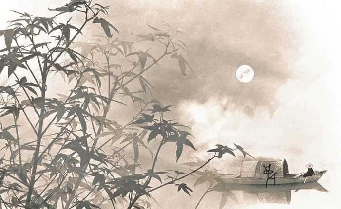 郎静山《枫桥夜泊》，1960年代（郎静山艺术文化发展学会授权）