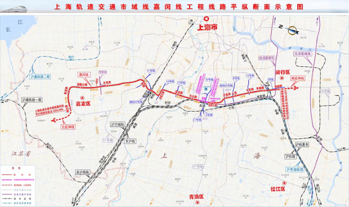 嘉闵线，将串联起虹桥商务区核心区、新虹、七宝、莘庄、莘庄工业区等地。