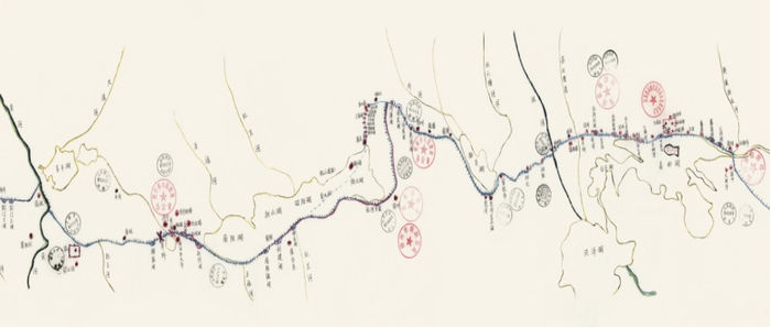 （《重游运河图》部分节选，企业供图，央广网发）
