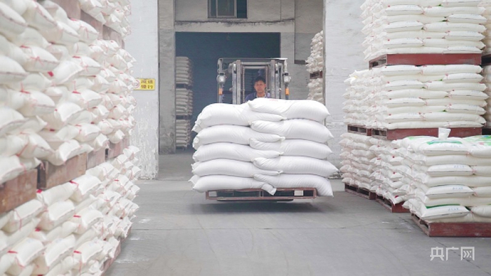 江苏泰兴曲霞面粉有限公司（央广网发 黄枫楠摄）