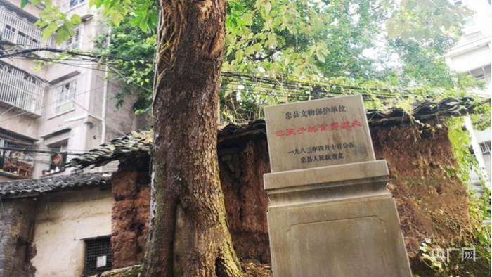 位于“忠州老街”的巴蔓子刎首留城遗址（央广网发 张志摄）