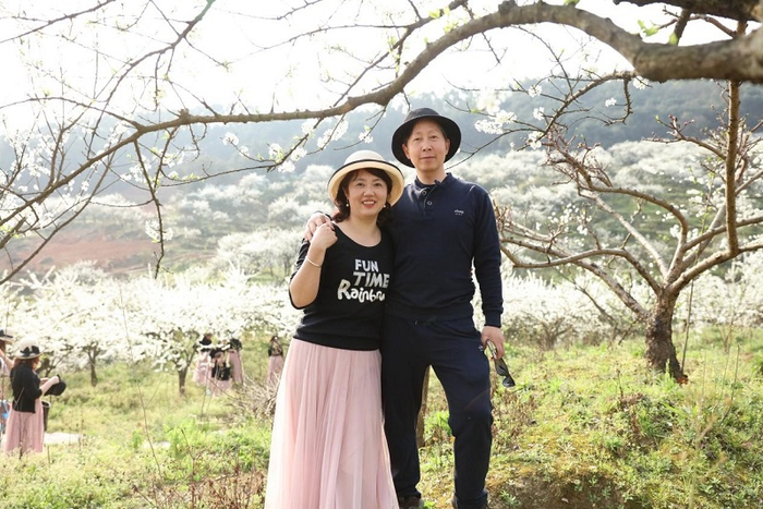 唐女士与先生的美好合影（央广网发 重庆碧桂园供图）