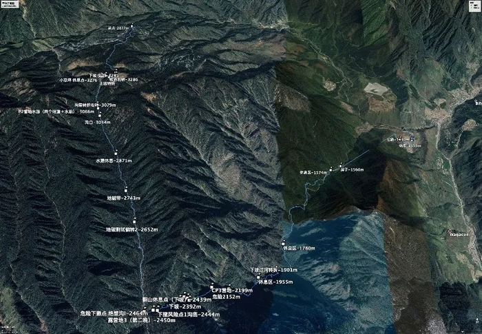 本次科考探险线路分析图。龚剑 供图