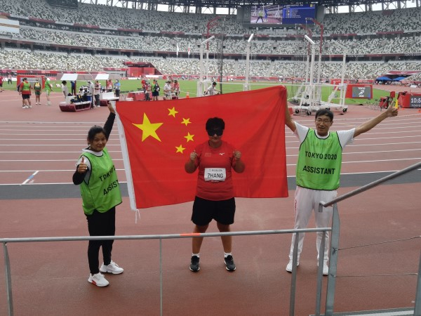 图说：张亮敏获冠军。市残联供图