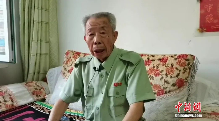 中国人民志愿军老战士关长义。禹瑞斋 摄