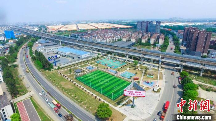 向阳镇新貌。　向阳镇人民政府供图