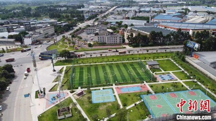 向阳镇新貌。　向阳镇人民政府供图