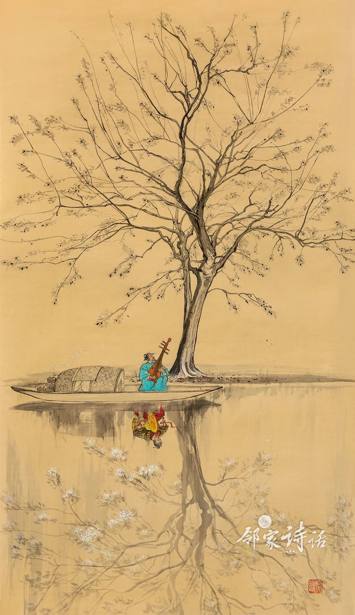 ▲ 《邻家诗话 · 相思》夏茜 绘