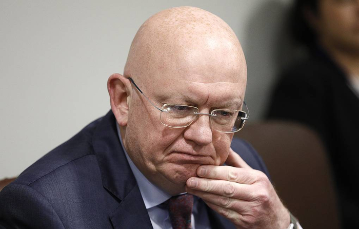 俄罗斯常驻联合国代表瓦西里·内本齐亚 图自塔斯社