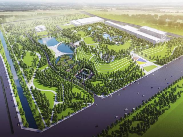 宁夏银川市第一再生水厂效果图