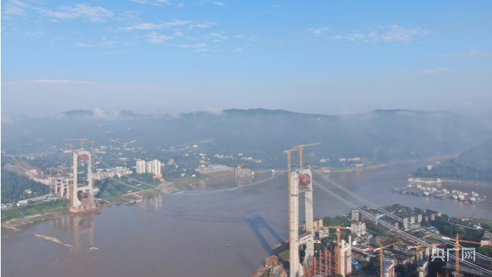 重庆郭家沱长江大桥（央广网发 中建六局供图）