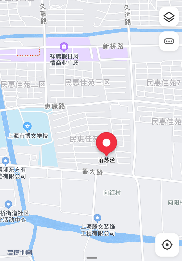 落苏泾（高德地图）