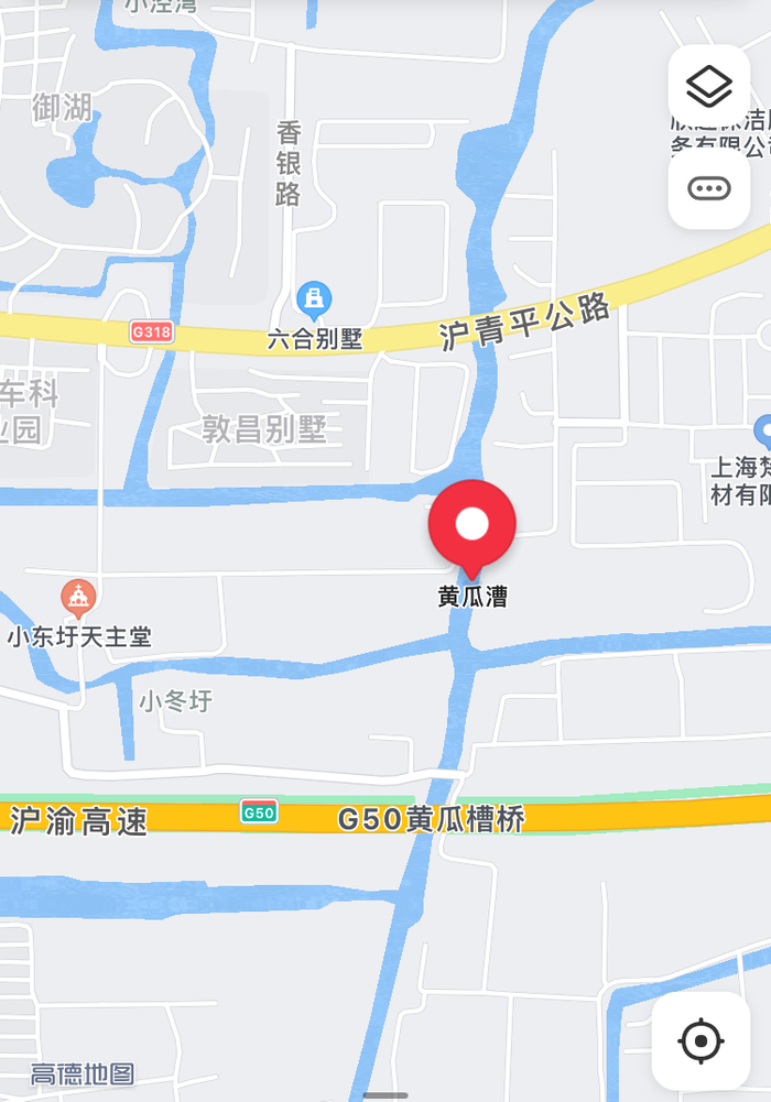 黄瓜漕（高德地图）