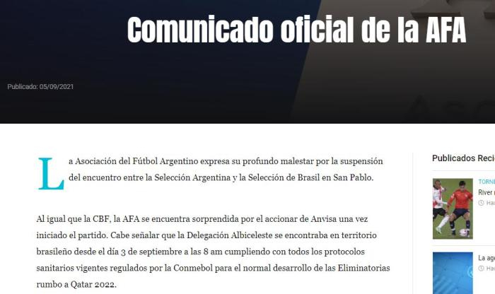 阿根廷足协声明