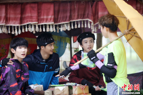 资料图：图为田亮参加综艺《全员加速中》。