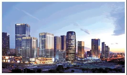 已初具规模的丽泽金融商务区。资料片