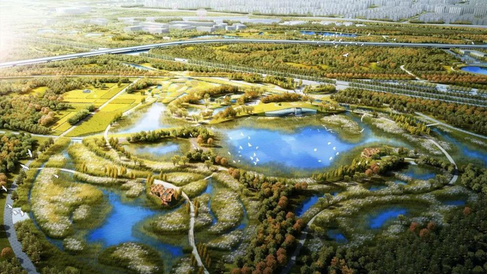 南苑森林湿地公园效果图。