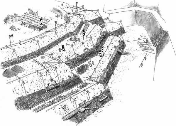 天守台出的石垣