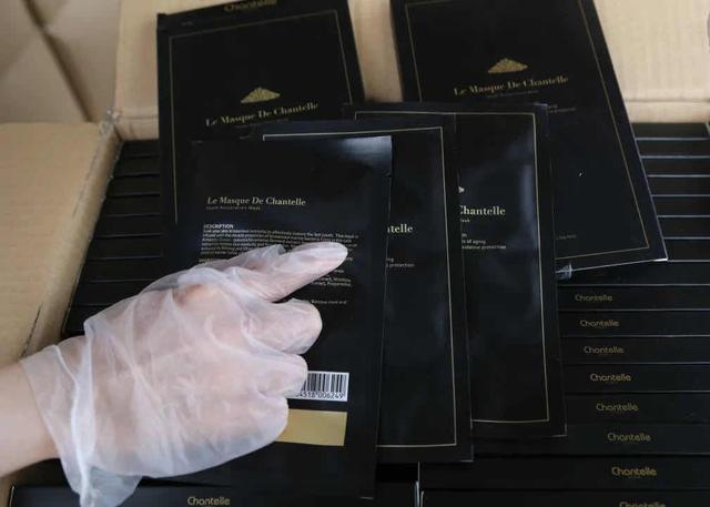 香娜露儿鱼子酱净化面膜 上海海关供图