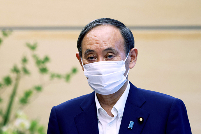 日本首相菅义伟人民视觉图