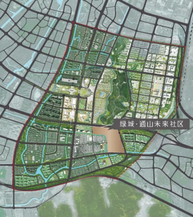 （凤凰城规划示意图，宁波绿城供图，央广网发）