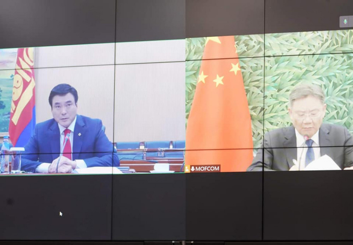 中蒙举行视频会议 图自蒙古GoGo网