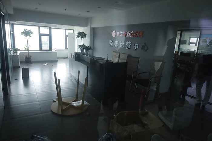 9月9日，西红柿酒店公寓已人去楼空。