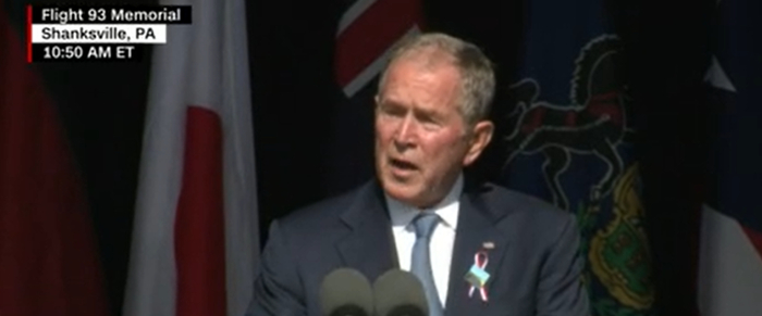 小布什讲话视频截图